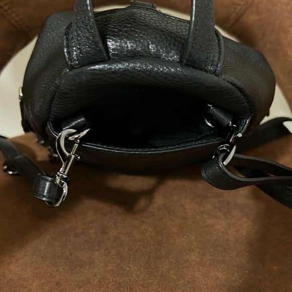 Black Leather Rebecca Minkoff Backpack - Picture 10 of 15